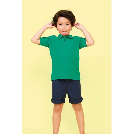 Διαφημιστικά μπλουζάκια πικέ παιδικά Summer II   (Διαφ. χρώματα)