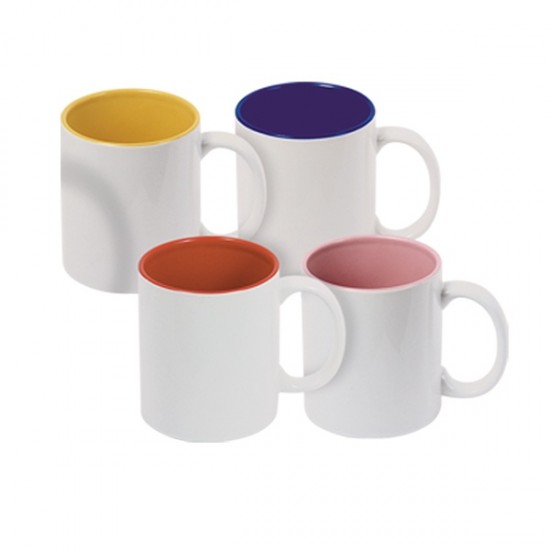 Colored cups from the inside