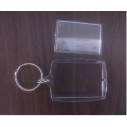 Transparent plastic acrylics keychain