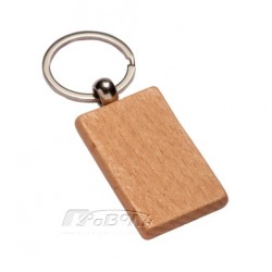 Transparent wood keychain