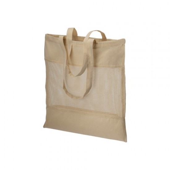 Cotton bags with mesh in the center 42 X 42 cm at 135 g
